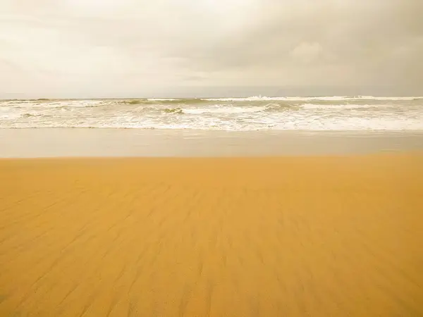Beautiful Sandy Beach Soft White Ocean Wave — Photo