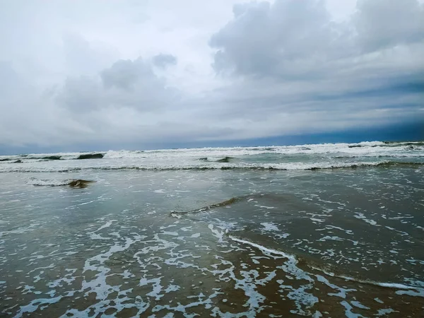 Clouds Wave Beach — Stockfoto