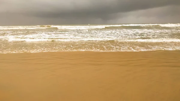 White Wave Sand Beach Goa India — ストック写真