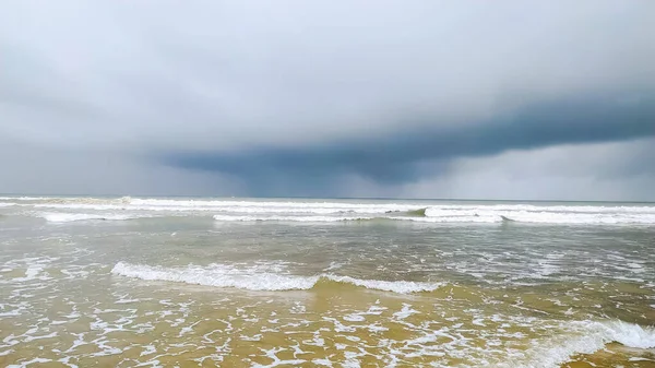 Beautiful Waves Flowing Sea Goa India — Stok fotoğraf