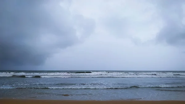 Beaux Nuages Orageux Sur Mer — Photo