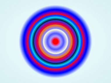 soyut renk eğimli çemberler beyaz arkaplanda izole edildi