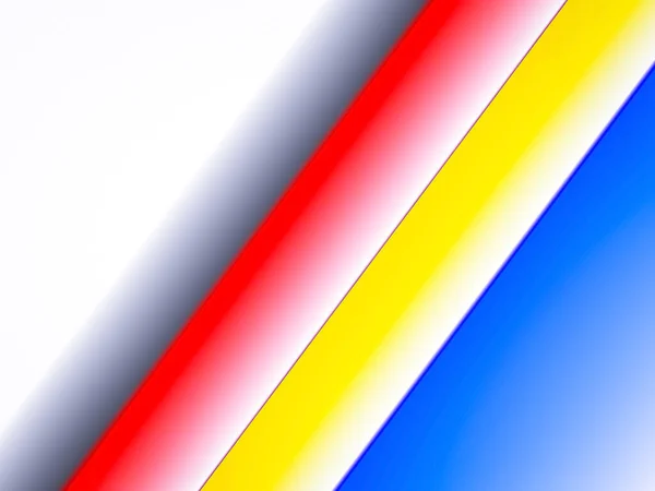 Lignes Colorées Abstraites Isolées Sur Fond Blanc — Photo