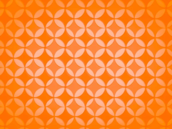Geometric Circles Seamless Pattern Tinted Orange White Geometric Circles — Stock Photo, Image