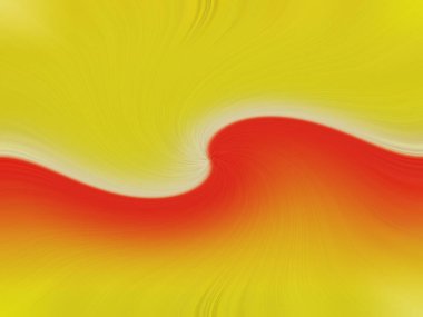 Üç boyutlu bir resim turuncu ve kırmızı dalgalar soyut arkaplan