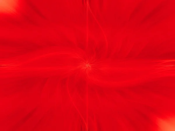 Abstract Illustration Bright Red Flower Illusive Shape — ストック写真