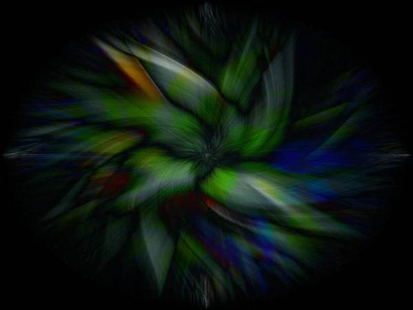 Siyah Arkaplanda Izole Edilmiş Boyutlu Renkli Bir Spiral — Stok fotoğraf