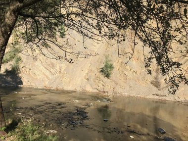 Wislok 'un görülebilir kayası Rudawka Rymanowska yakınlarında Olza duvarı olarak adlandırılıyor.