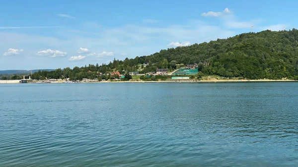 Polanczyk Podkarpackie Voyvoda Polonya Eylül 2021 Solinska Barajının Solinskie Gölü — Stok fotoğraf