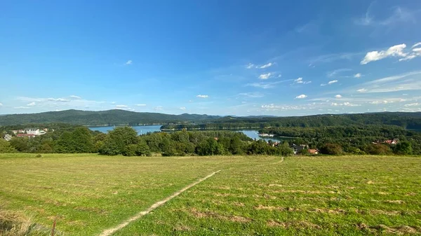 Polanczyk Podkarpackie Voivodato Polonia Septiembre 2021 Año Dock Desde Mirador —  Fotos de Stock