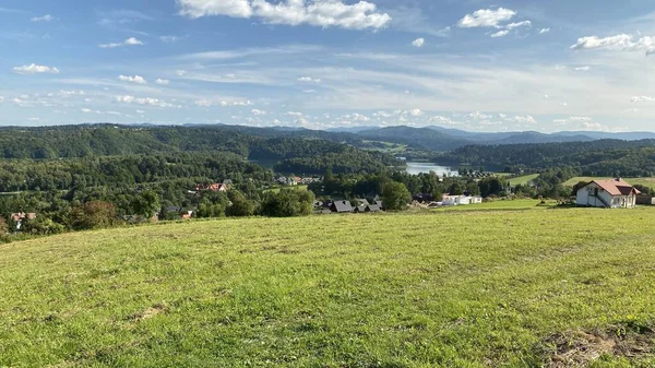 Polanczyk Podkarpackie Voivodato Polonia Septiembre 2021 Año Dock Desde Mirador —  Fotos de Stock