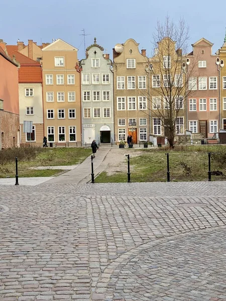 Danzica Polonia Danzica Polonia Gennaio 2022 Città Vecchia Edifici Storici — Foto Stock