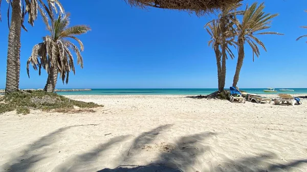 Sunny Day Shores Mediterranean Sea Sandy Beach — Foto de Stock