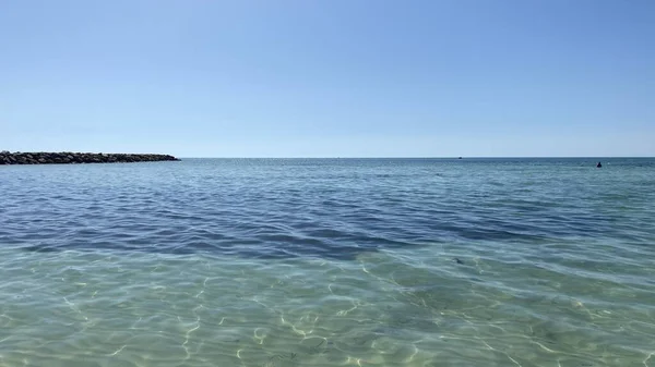 Blue Sky Azure Clear Water Mediterranean Sea — Stockfoto