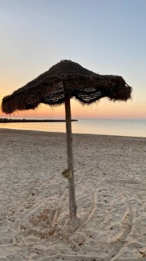 empty beaches at sunrise orange sky calm can