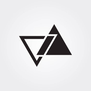 Soyut üçgen vektör tasarımı çizimleri