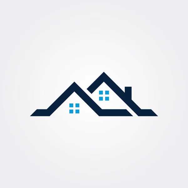 House Building Logo Vektör Tasarımı Çizimleri — Stok Vektör