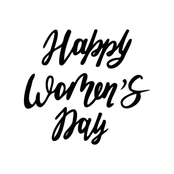 Vektorové písmo na Den žen. Šťastný den žen. — Stockový vektor