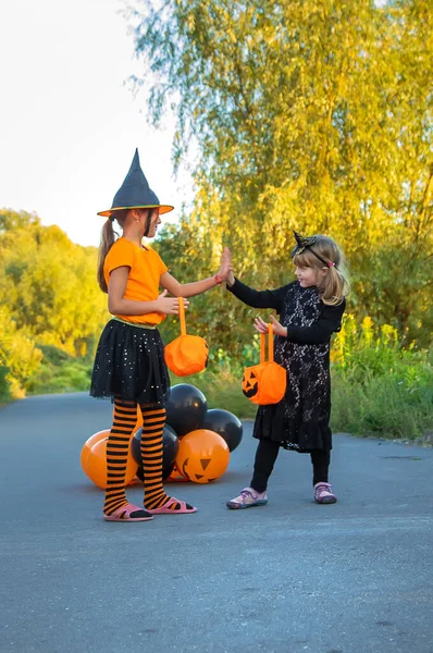 Halloween Vakantie Kind Kostuum Selectieve Focus Jongen — Stockfoto