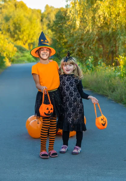 Halloween Vakantie Kind Kostuum Selectieve Focus Jongen — Stockfoto