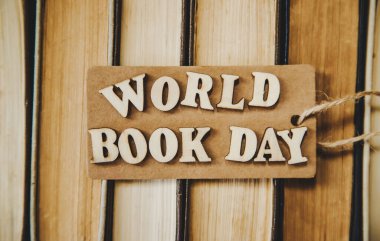 World Book Day. Book background. Selective focus Nature clipart