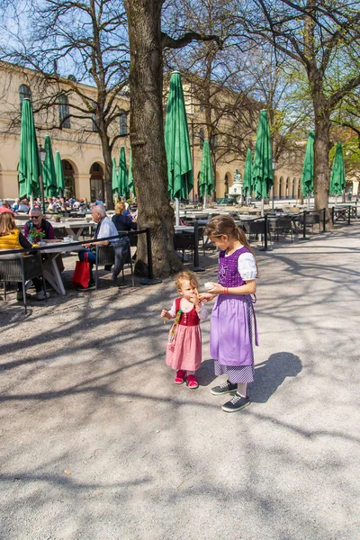 Children Munich Germany National Costumes Selective Focus Nature — ストック写真