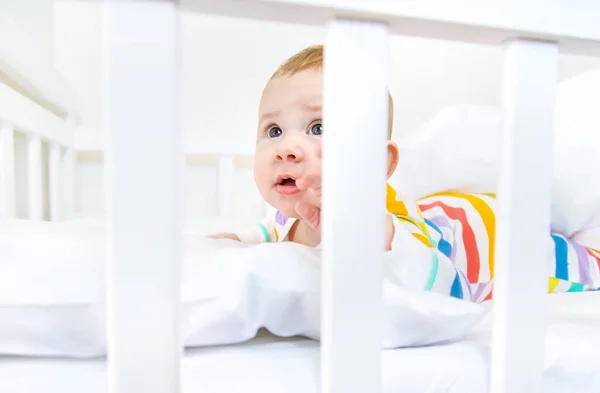 Baby Wieg Gaat Naar Bed Selectieve Focus Mensen — Stockfoto