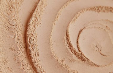 Yüz ve vücut için maskeli kil tozu spa dokusu. Seçici odaklanma. Doğa.