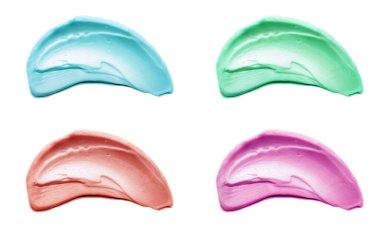 Beyaz arka planda kozmetik kremi. Seçici odaklanma. Doğa.