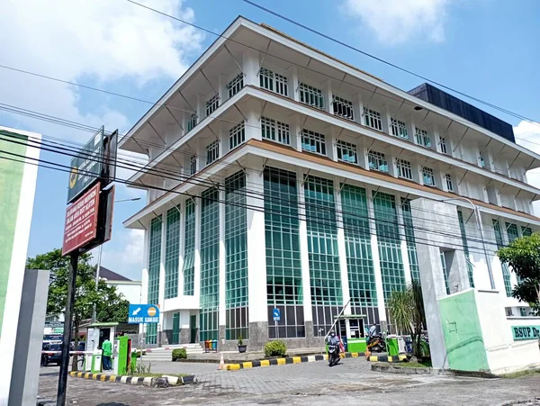 Klaten Indonesia Febrero 2022 Lujosa Fachada Del Soeradji Tirtonegoro Edificio — Foto de Stock