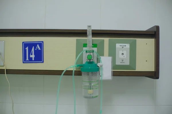 Klaten Indonesien Februar 2022 Integrierte Sauerstoff Indikatorröhre Krankenhauszimmer — Stockfoto