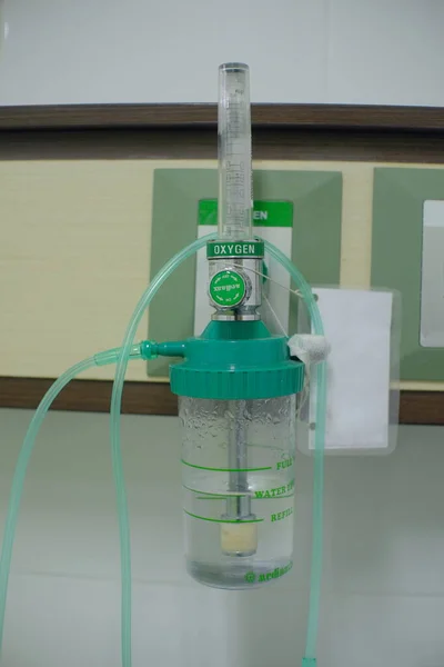 Klaten Indonesien Februar 2022 Integrierte Sauerstoff Indikatorröhre Krankenhauszimmer — Stockfoto