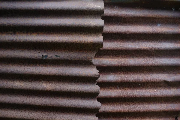 Dünne Stahlplatte Deren Oberfläche Mit Alter Und Wetter Rostet Künstlerischer — Stockfoto
