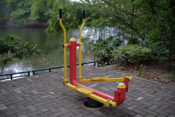 Outdoor Gym Equipment Placed Public Park Public Access — 图库照片