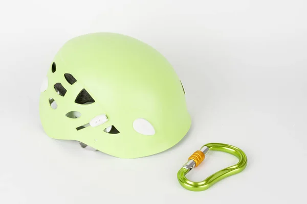 새로운 녹색등 반헬멧 Hms 캐러브너 배경에 장비를 — 스톡 사진