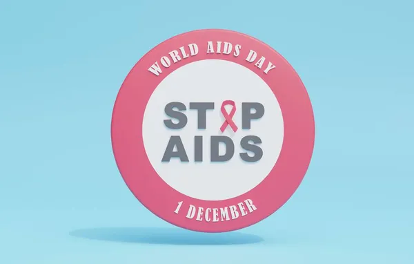 Δεκεμβρίου Παγκόσμια Aids Ημέρες Καθιστούν Εικονογράφηση Παγκόσμια Aids Ημέρα Σήμα — Φωτογραφία Αρχείου