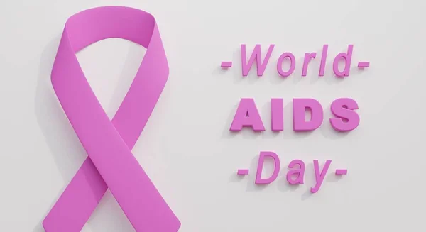 Δεκεμβρίου Παγκόσμια Aids Ημέρες Καθιστούν Εικονογράφηση Παγκόσμια Aids Ημέρα Κορδέλα — Φωτογραφία Αρχείου