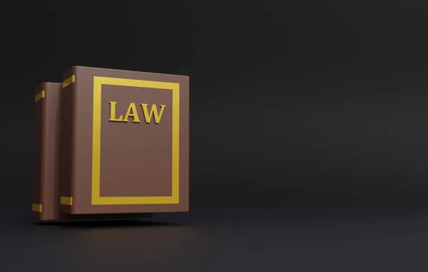 Render Law Book Law Illustration — Stock Photo, Image