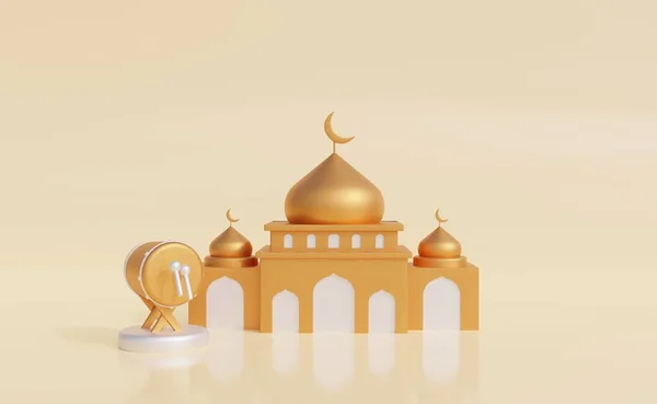 Ramadan Kareem Beeld Ramadan Kareem Illustratie Met Kopieerruimte Traditioneel Religieus — Stockfoto