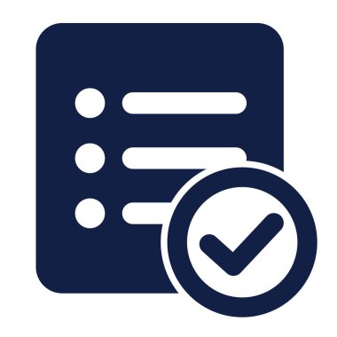 Görev simgesi, iş simgesi, onay listesi simgesi