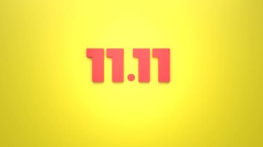 super sale 11 11 animation background illustration