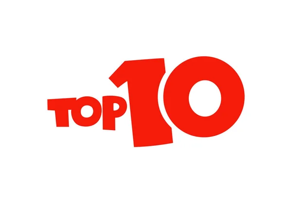 Le top 10. Meilleure liste de prix. Illustration vectorielle. — Image vectorielle
