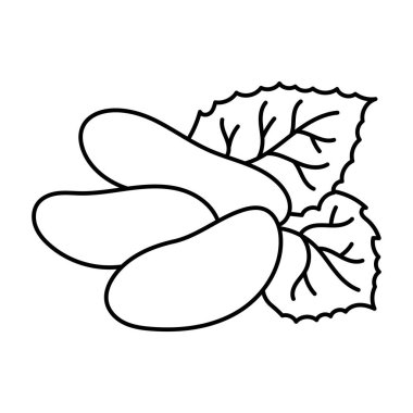 Vektör çizimi çizimi. Beyaz bir arka planda izole edilmiş. Yolları aç.