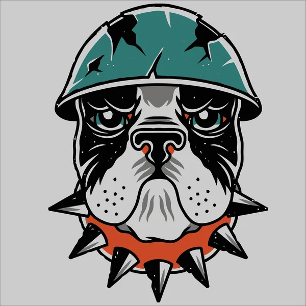 美国足球头盔纹身犬 — 图库矢量图片