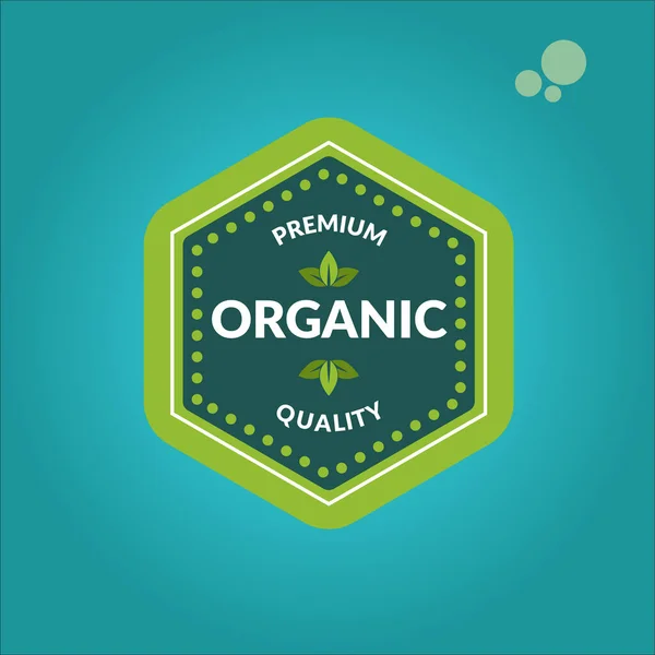 Organic Food Label Vector Design Ilustration Logo Eps — Stockvektor