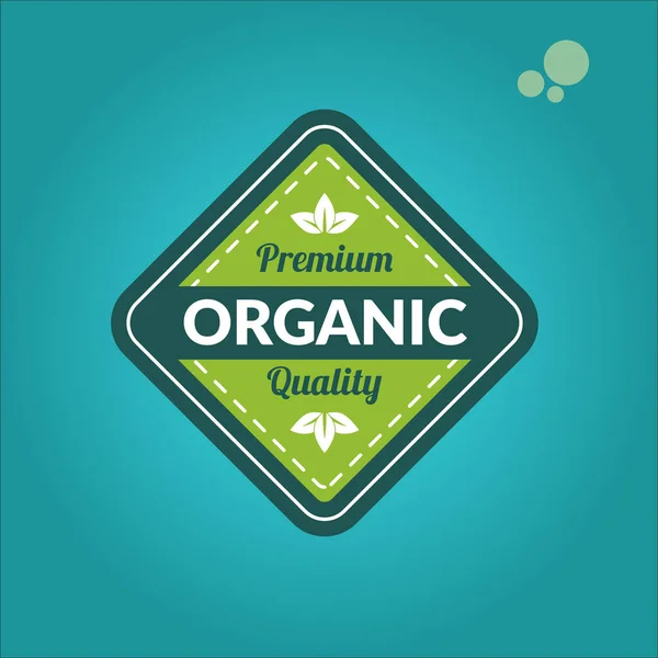 Organic Food Label Vector Design Ilustration Logo Eps — Stockvektor