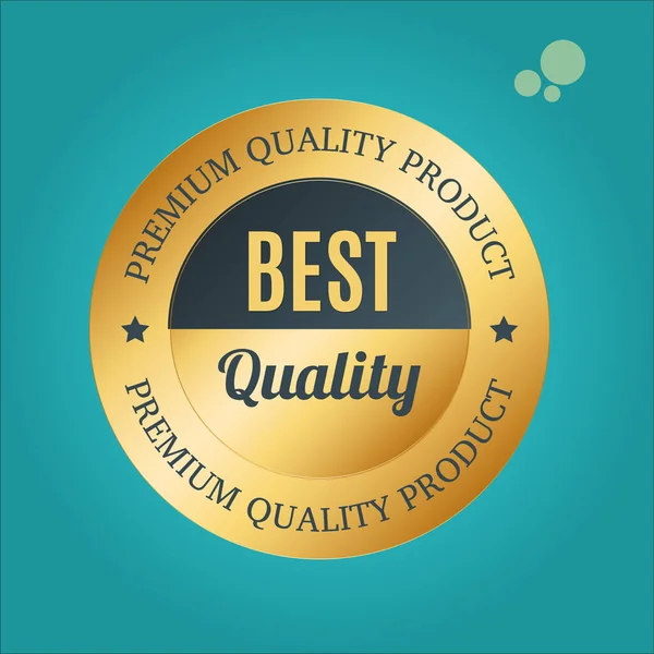 Etichetta Design Vettoriale Qualità Premium Punti — Vettoriale Stock