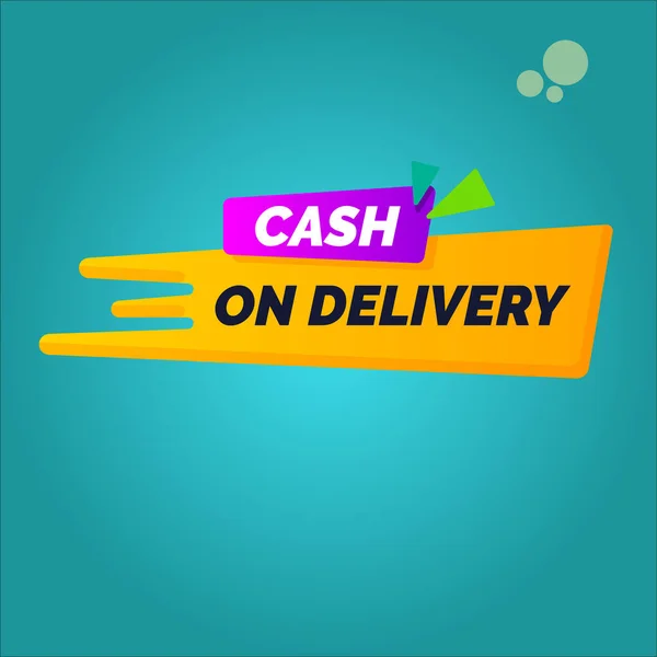 Cash Delivery Tags Delivery Shipping Cod Delivery Online Shipping Sticker — Stockvektor