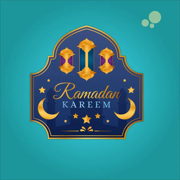 Ramadan Kareem Logo Emblem Vector — Vetor de Stock