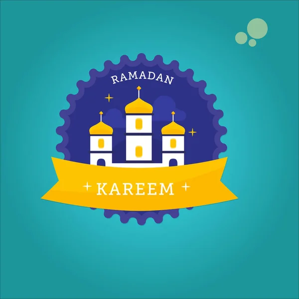 Ramadan Kareem Logo Sticker Vector Ilustration — Stock Vector